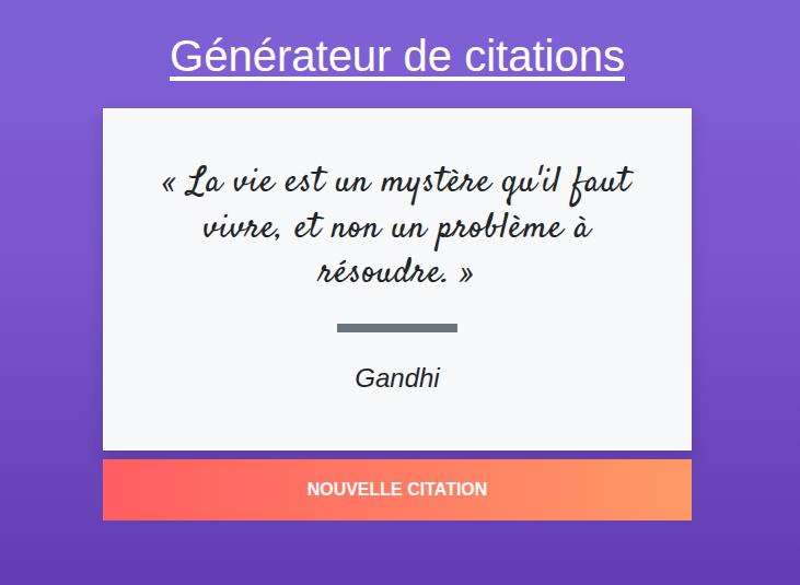 Générateur de citations