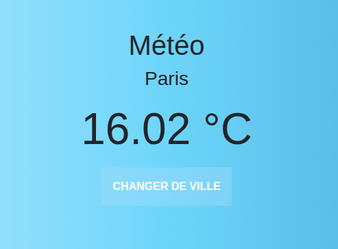 Application météo